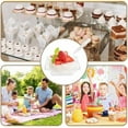 thumbnail image 6 of 100 Pack Mini Plastic Dessert Plates with Tasting Spoons, 2.5 Inch Small Clear Disposable Square Appetizers Trays for Party Serving. Home Decor, Etc., 6 of 6