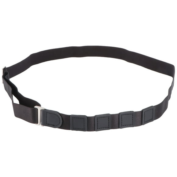 KAKOWELY Ceinture de Chemise Ajustable, Verrou de Chemise, Ceinture de sous-Vêtement pour Hommes et Femmes, Gardant la Chemise Rentrée - 2,5 cm (Noir), 44,88 Pouces X 0,98 Pouces X 0,2 Pouces