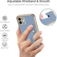 thumbnail image 3 of iPhone 12 Case, iPhone 12 Phone Case, Slim Fit Soft TPU with Adjustable Wristband Kickstand Scratch Resistant Shockproof Protective Cover for Apple iPhone 12 6.1 Inch 2020, Lavender Grey, 3 of 18
