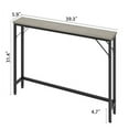 thumbnail image 3 of Huloretions 5.9" Narrow Sofa Table, Skinny Console Table with Storage,Slim Behind Couch Table for Living Room, Entryway, Hallway, Foyer, 3 of 8