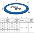 thumbnail image 3 of Luniquz Coussin de Sécurité pour Trampoline - Housse de Ressort pour Trampoline - Coussin de Sécurité de Remplacement pour Trampoline Rond Convient aux Trampolines Ronds de 8 à 14 Pi Cadre de Trampoline Rond, 3 of 6