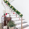 thumbnail image 2 of Artificial Flower Rattan Garland Wreath 9ft Luxury With Light String Christmas Decoration Encryption Pendant, 2 of 10