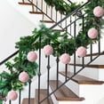thumbnail image 5 of Bolas navideñas de espuma rosa | Adornos suaves para árbol de Navidad | Decoración navideña de 8 y 10 cm para árboles, coronas y guirnaldas, 5 of 5