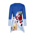 thumbnail image 5 of Puntoco Moda Mujer Cuello Redondo Manga Larga Estampado Casual Camiseta Blusa Puntoco Puntoco-1923, 5 of 5