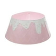 thumbnail image 2 of Christmas Tree Skirt Christmas Decoration – Pink Tree Skirt, Christmas Tree Collar Glitter Ice Cream Cone Metal Tree Collar(1), 2 of 5