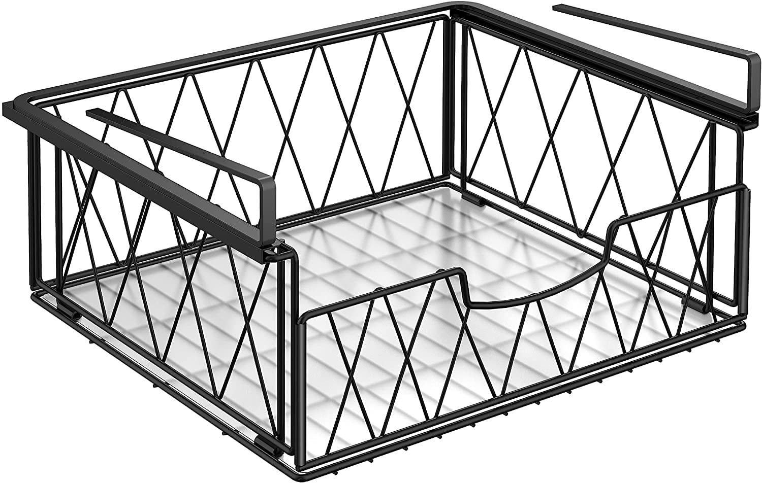 Under Shelf Basket, XICEN 1 PACK Sliding Wire Rack with Plastic Pad for Hanging Storage Basket