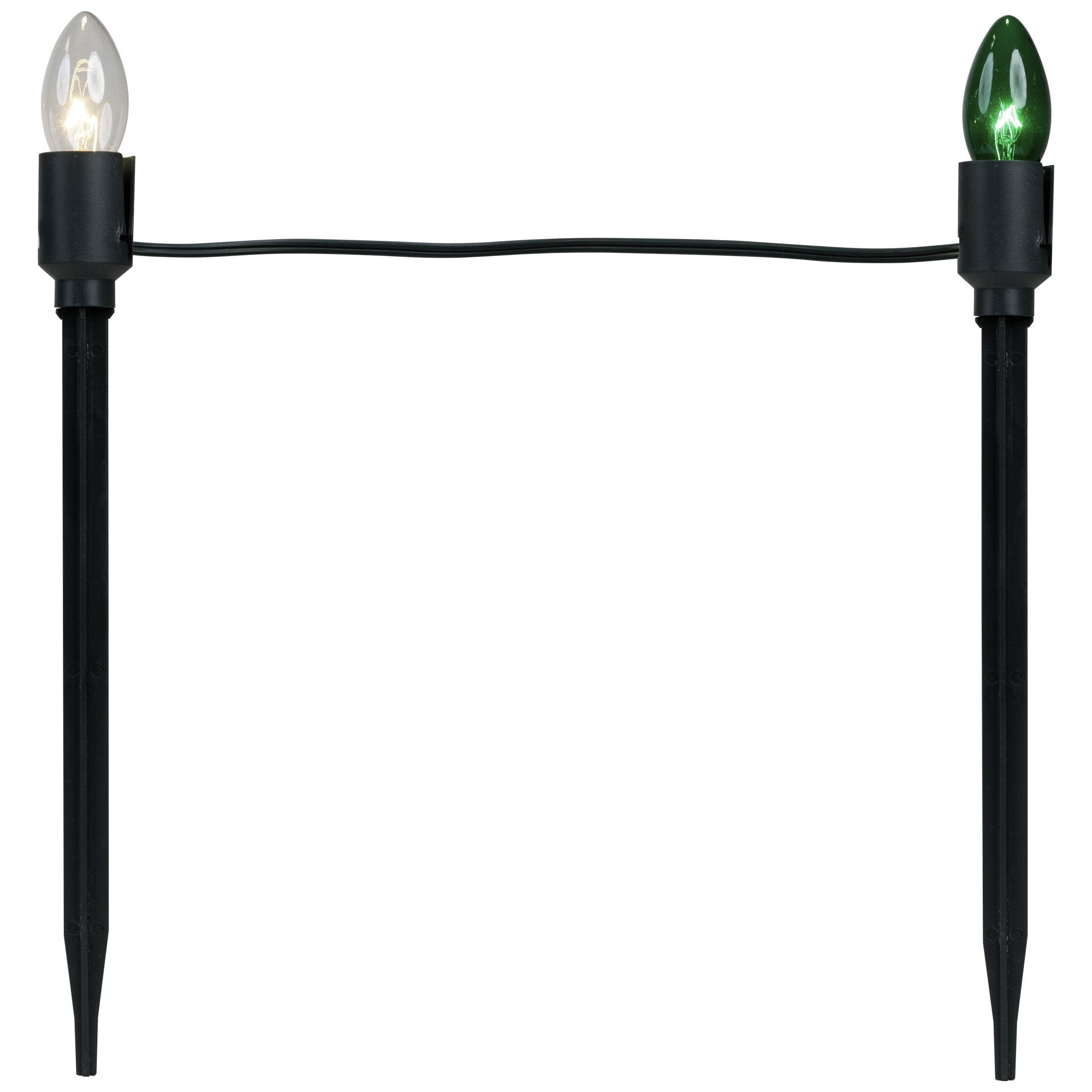 Northlight Multi-color C9 Christmas Pathway Marker Incandescent String Lights Holiday Lighting, 180"