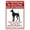 Warning Sign 3, variant on Metal Signs No Trespassing No Soliciting Dog On Premises Doberman - 8"x12" Vintage Aluminum Tin Sign, Pet Security Decor for Home Yard Garden Outdoor Fence