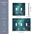 thumbnail image 2 of Yayeee Toggle Light Switch Wall Plate 3-Gang 6.37"x4.48" Decorative Outlet Cover, Magical Forest Glowing Lights, 2 of 7