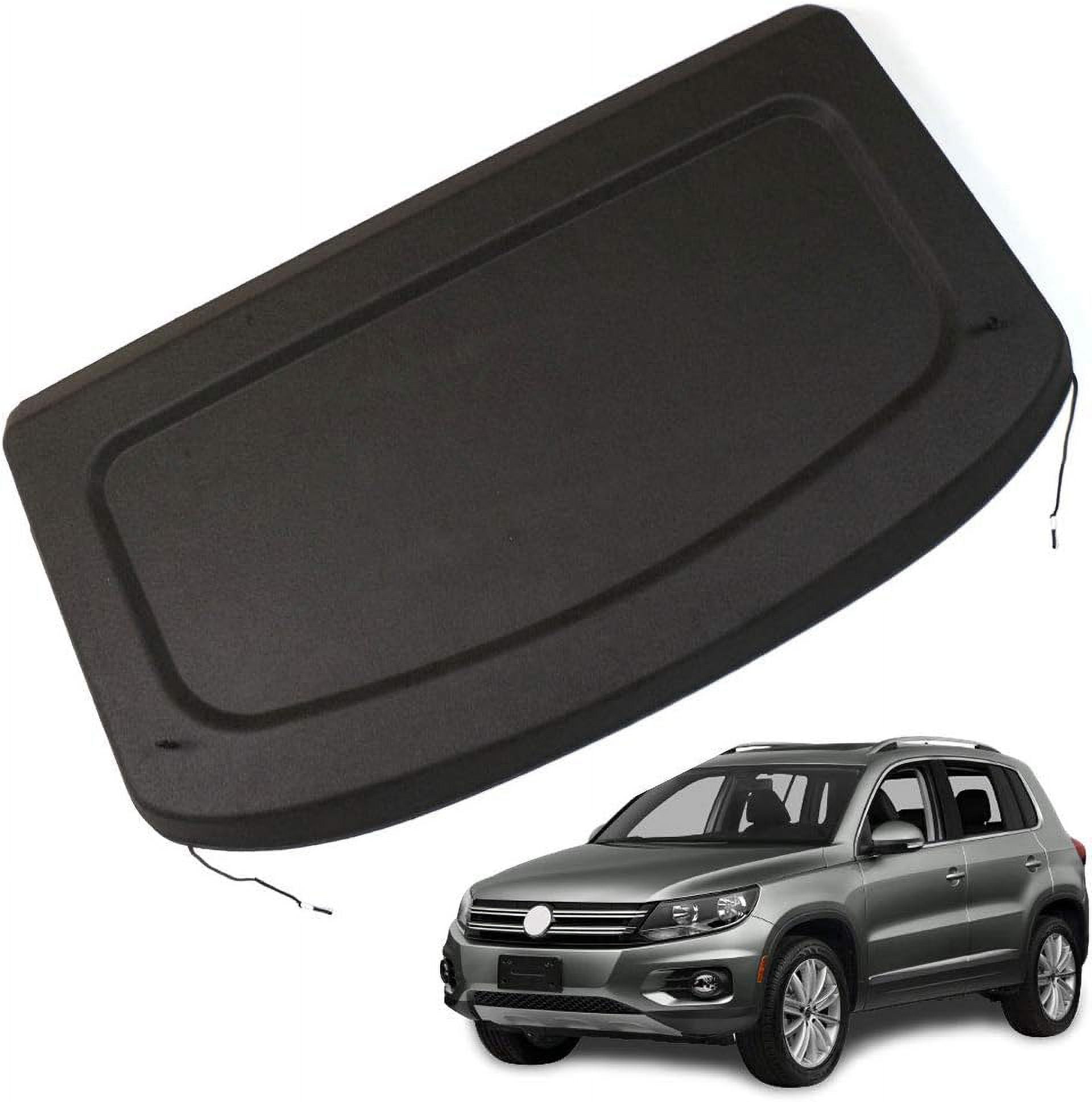 Fit 2009-2017 Volkswagen Tiguan Non-retractable Cargo Cover for 2009 2010 2011 2012 2013 2014 2015 2016 2017 Tiguan SUV Rear Trunk Luggage Privacy Shade Accessory, Black