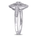 thumbnail image 2 of Vintage Oval Shapped Engagement Ring, Halo Diamond Wedding Ring, Antique Milgrain Ring, Solitaire Ring Accent Ring, 2.3 Ct Simulated Diamond, 925 Sterling Silver, 2 of 5