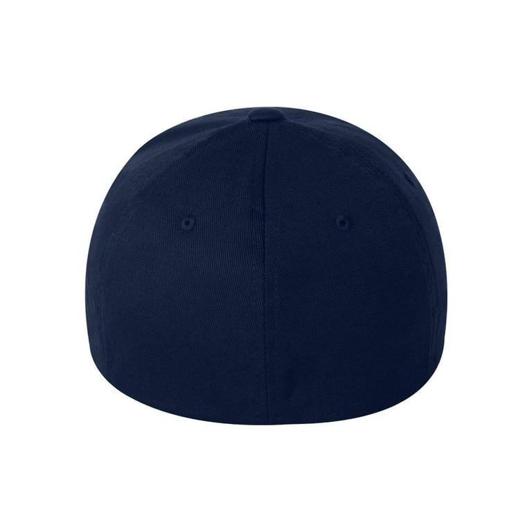 Flexfit Cotton Cap - 6277 Navy XL/2XL Blend - - - Size: