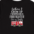 thumbnail image 4 of Inktastic Future Firefighter Like Daddy Boys Long Sleeve Toddler T-Shirt, 4 of 5