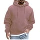 thumbnail image 2 of Sudadera con capucha para hombre, moda, color liso, sudadera con capucha, manga larga, informal, con cordones, de punto, abrigo, blusa de poliéster para hombre, 2 of 5