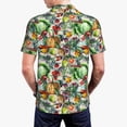 thumbnail image 4 of Daiia Vegan1 Pattern Men’s Polo Shirts,Solid Deck Shirt,Classic Fit, Breathable Cotton Polo for Casual and Sport Wear-4X-Large, 4 of 9
