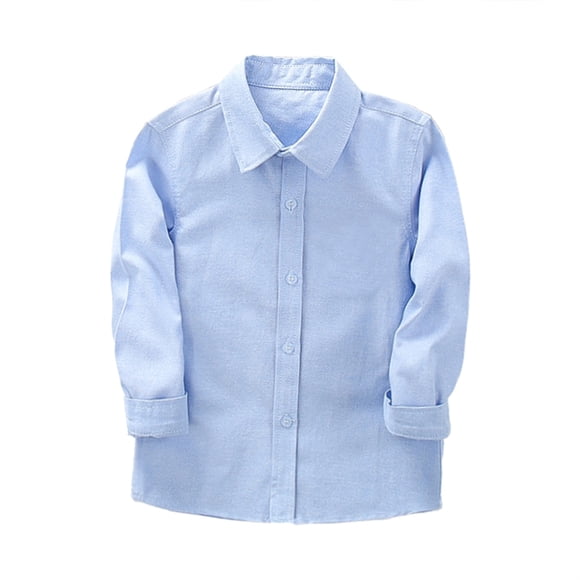 HIPYLO Chemises à Manches Longues Taille 8 pour Garçons Chemises Moulantes pour Filles 10-12 Blouses & Chemises Boutonnées Chandails en Molleton pour Tout-Petits Filles Hauts Mignons Junior