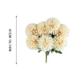 thumbnail image 4 of White Artificial Dahlia Bouquet 14 Inch Maintenance Free Faux Flowers For Home Decor Table Centerpiece, 4 of 6