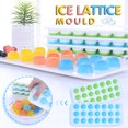 thumbnail image 1 of Silicone Ice Tray With Lid 21-Cell Round Stackable Diy Ice Tray Mold, 1 of 5