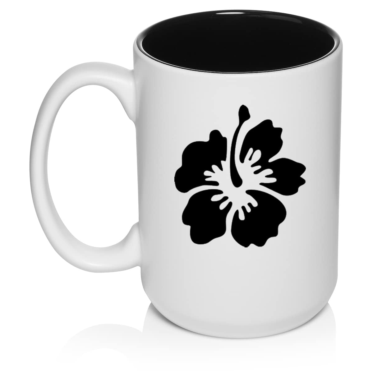 Hibiscus Flower Ceramic Coffee Mug Tea Cup Gift for Her, Wife, Sister