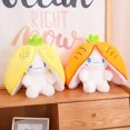thumbnail image 5 of Juguetes de peluche de perros, lindo muñeco de fresa/zanahoria/piña para cachorro, Animal relleno Kawaii escondido en bolsa, juguetes para bebé niña, regalo de Pascua, 5 of 5