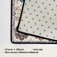 thumbnail image 4 of Washable Vintage Kitchen Mat 31"x20" Non Slip Soft Plush Low Profile Kitchen Rug, Distressed Medallion Oriental Style Sink Mat for Laundry Room Bedroom Office, 4 of 6