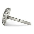 thumbnail image 3 of Finest Gold Stainless Steel Polished with Preciosa Crystal Heart Ring - Size 8, 3 of 6