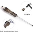 thumbnail image 4 of HUGFEGWE Slotted Impact Screwdriver 4 Inch Keystone Demolition Driver Magnetic Nut Driver for Added High-Torque, Tight Spaces, Precise Tightening Bolts and Nuts 1Pcs CJB91-22474, 4 of 9