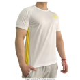 thumbnail image 3 of Playera Wilson Talla EG Deportiva manga corta básica blanca detalles amarillos, 3 of 4