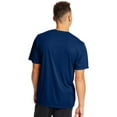thumbnail image 2 of Hanes Cool DRI TAGLESS Men`s T-Shirt, L, Deep Royal, 2 of 3