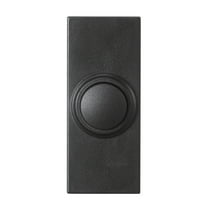 Heath Zenith Heath Zenith Black Plastic Wireless Non-Smart Push Button Doorbell