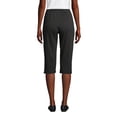 thumbnail image 2 of Lands' End Women's Sport Knit High Rise Elastic Waist Capri Pants, 2 of 3
