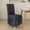 Dark Grey, variant on Nvzi-c Chair Covers for Dining Room Set of 2 Stretch Chair Slipcovers with Skirt Removable Washable Kitchen Chair Protector Cover Set for Home, Party, Wedding(White,2Pcs)