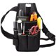 thumbnail image 1 of Bolsa para herramientas multibolsillos con clip para cinturón, organizador de herramientas, ideal para hombres y mujeres, color negro, 1 of 6