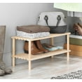 thumbnail image 2 of Whitmor 2 Tier Natural Wood Household Shelf, 10.25 x 24.75 x 11.5", 2 of 6