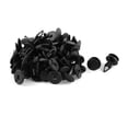 thumbnail image 1 of 50Pcs 9mm Agujero Panel Puerta de Coche Grapa Remache Plástico Negro, 1 of 1