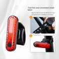 thumbnail image 4 of Luz Trasera para Bicicleta, Recargable Vía USB, LED Brillante, Luces de Advertencia de Seguridad, Accesorios para Ciclismo., 4 of 6