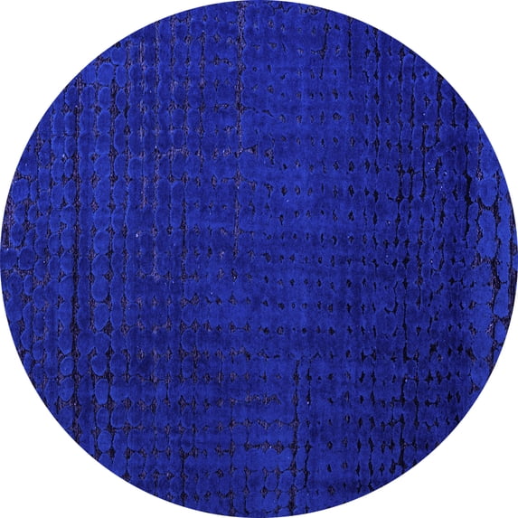 Ahgly Company Indoor Round Abstract Purple Modern Area Rugs, 6' Round