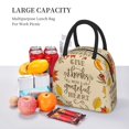 thumbnail image 5 of Yiaed Thanksgiving With A Grateful Heart Print Lunch Bag Adult Insulated Lunch Box, Leakproof Cooler Food Lunch Containers Reusable High Capacity Lunch Tote Bags-One Size, 5 of 6