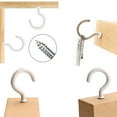 thumbnail image 2 of 70PCS Ceiling Hooks Heavy Duty Screw Cup Hook for Bathroom Kitchen Wall Ceiling Hanging Various Size Combination Package, 2 of 8