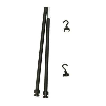 

Camping Metal Suspension Rod with Magnet Hook 10mm Lightweight Easy To Use Camping Magnetic Hanging Rod for Outdoor