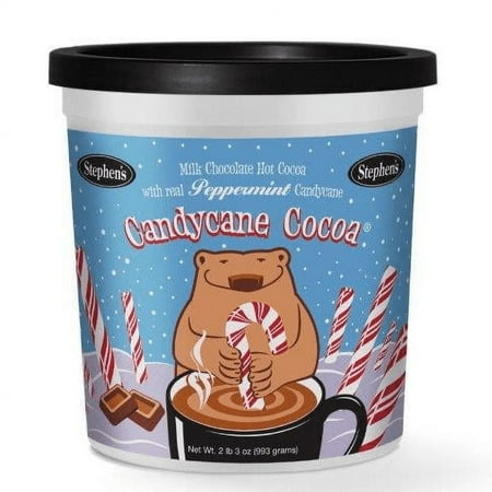 Stephen's Gourmet Candycane Hot Cocoa Powder Drink Mix Canister, 35 oz, Can