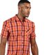 thumbnail image 2 of Regatta - Camisa Kalambo V Cuadro de Manga Corta para Hombre (Rojo Delhi), 2 of 4
