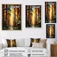 thumbnail image 4 of Designart "Shimmering Heights Redwood Majesty I" Landscape & Nature Floater Framed Canvas Print, 4 of 7