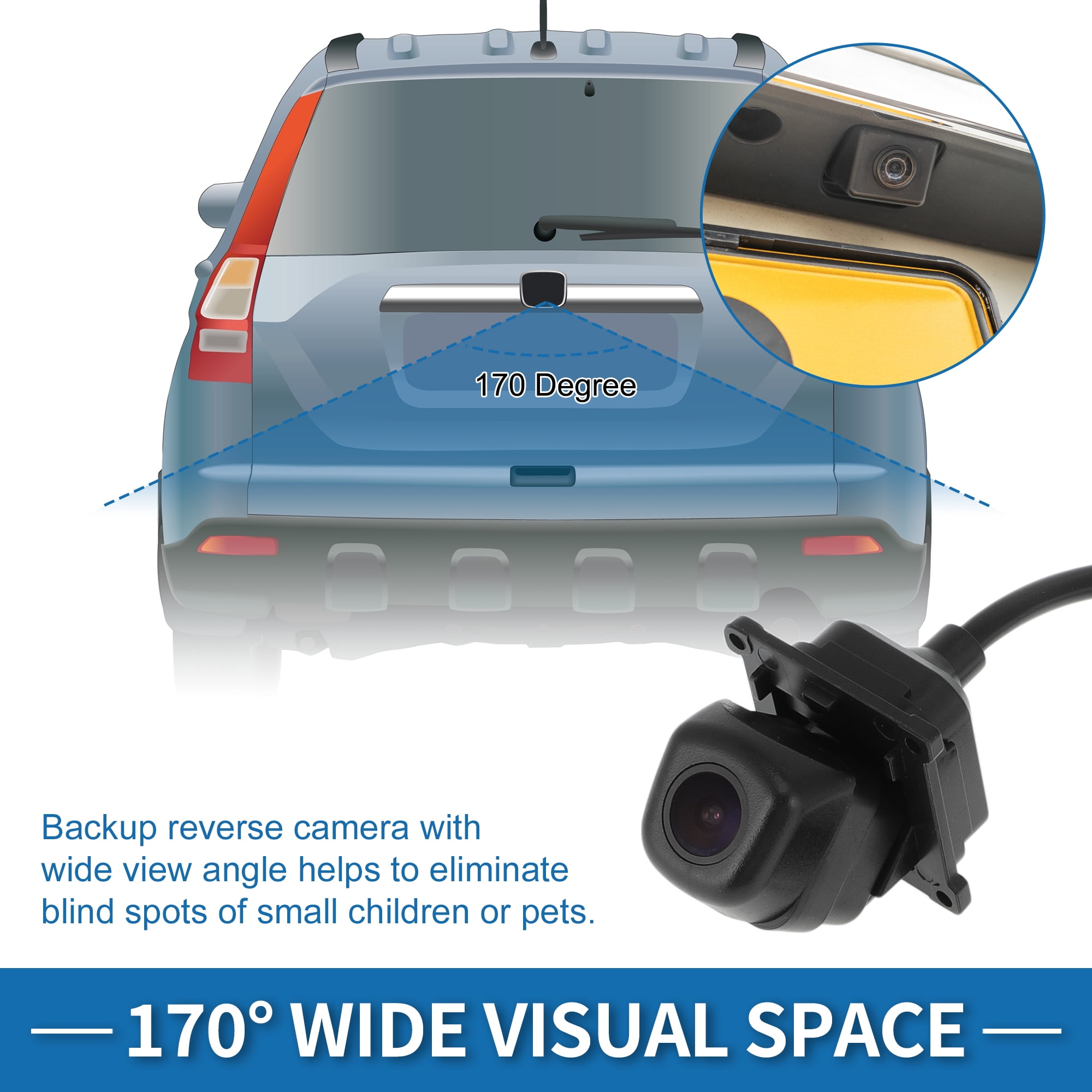 Unique Bargains Rear View Camera for Kia Sportage EX LX SX Turbo 2017 2018 2019