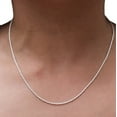 thumbnail image 3 of A&M 925 Sterling Silver 1.2mm Rope Chain Necklace (16"–30"), Lobster Clasp, Women/Unisex, Gift Box, 3 of 3