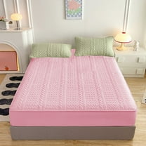 Isvgxsz Waterproof Mattress Protector, King Size Mattress Pad Fitted Deep Pocket, 3D Air Fabric Bed Mattress Cover Noiseless Washable for Home, Bedroom, Hotel