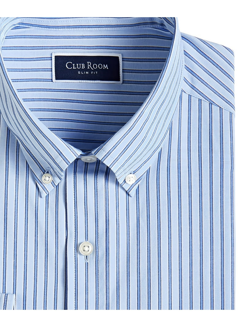 club room dress shirts Pure Cotton Broadcloth Solid Color Button Down Collar Dress Shirt