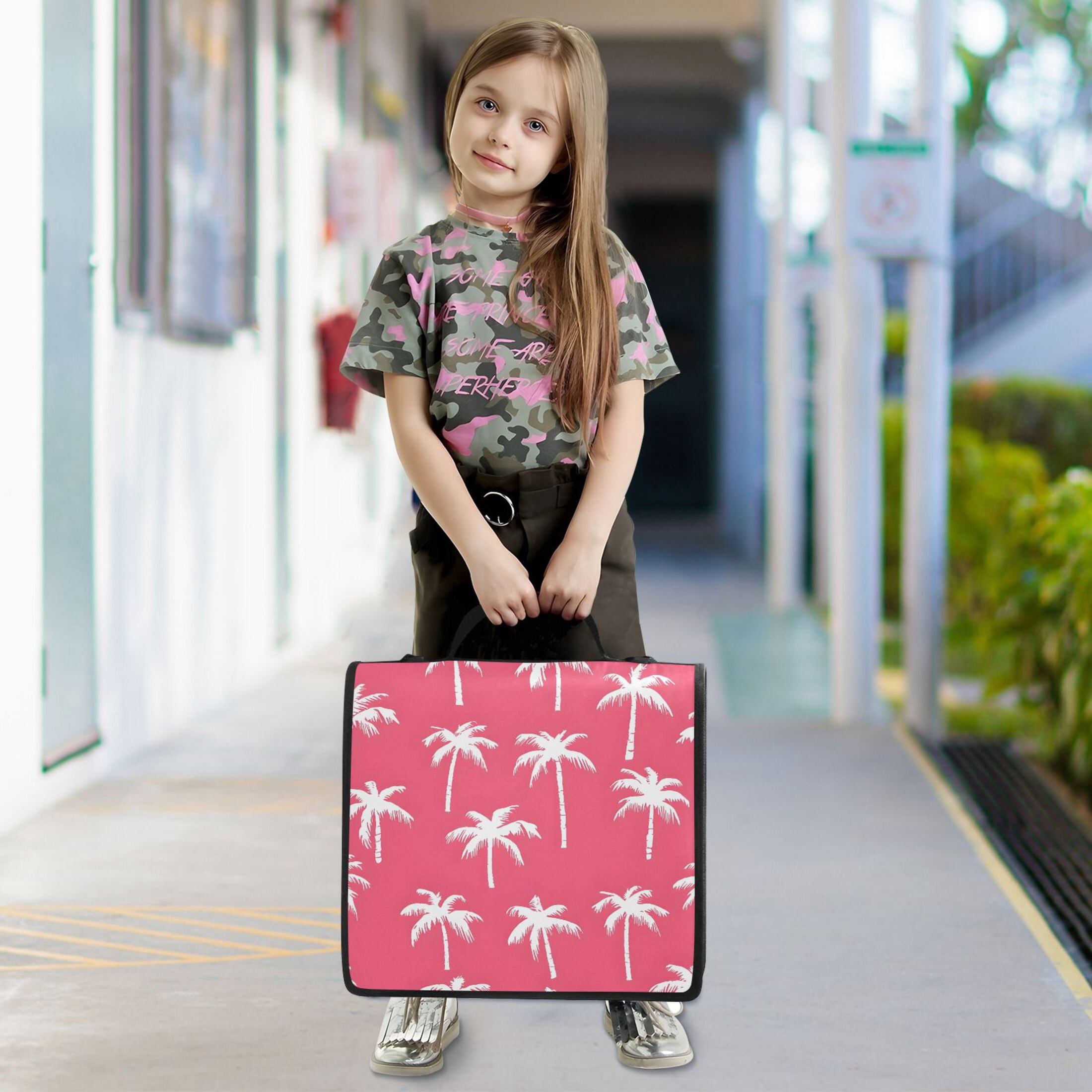 ALAZA Zipper Binder Palm Tree-a3 3 Ring Trapper Keeper File Folder Organizer Bag