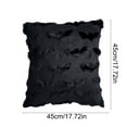 thumbnail image 3 of Decoraciones de Halloween, adornos de Halloween, regalos de Halloween. Funda de almohada de Halloween de 45 x 45 cm con estampado de murciélagos. Decoración de Halloween. Funda de almohada de poliéste, 3 of 6