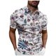 thumbnail image 1 of Summer Men's Performance Micro Elastic Short Sleeve Golf Short Sleeve Top 5XL, 1 of 5